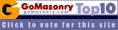 Let the World know about your Masonic site, submit it to GoMasonry